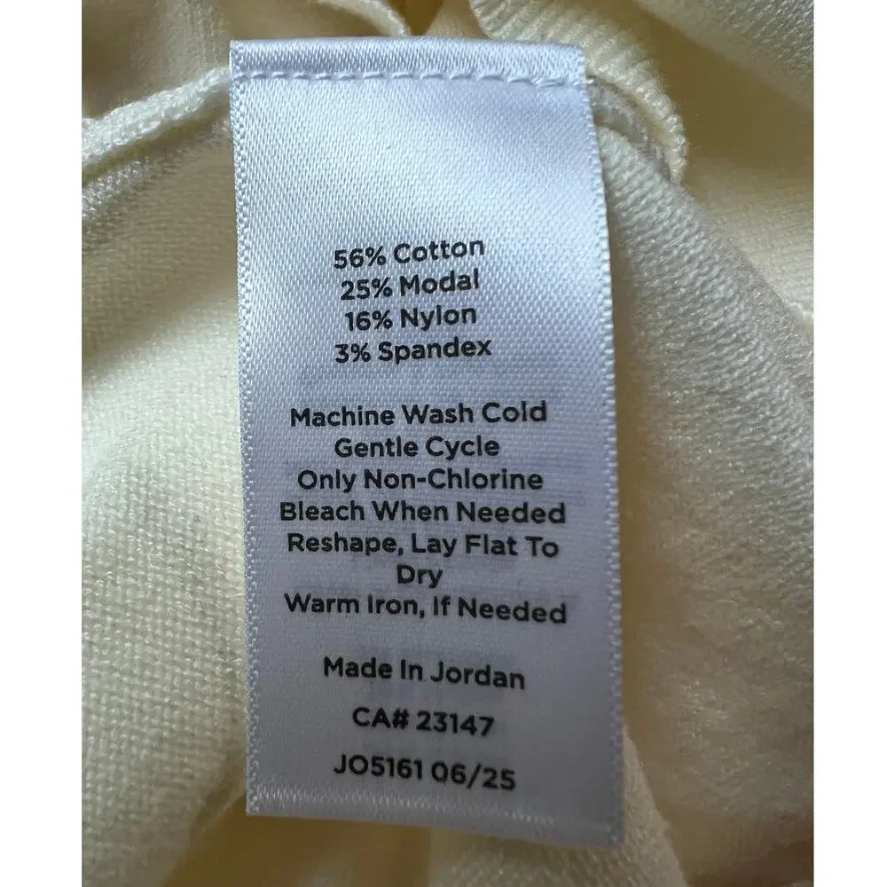 TALBOTS WOMENS SIZE LARGE PETITE FINE KNIT TURTLENECK SWEATER CREAM NEW